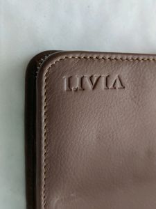 Livia Brown Plain Wallet (Women)