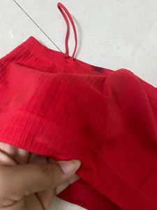 Red Strappy Seamless Bralette