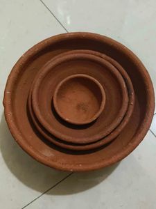 Terracotta Diyas - Set of 4