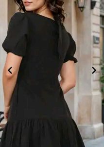 Classic Black Midi Dress