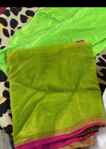 Anarkali Green Pink Party Wear Suit