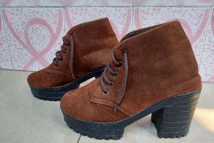 Brown Suede Ankle Boots