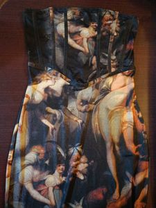 Newme roman off shoulder dress