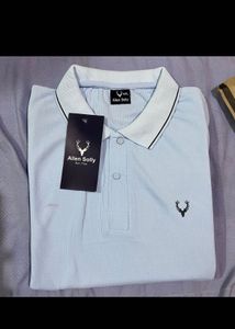 Allen Solly Men's Light Blue Polo T-Shirt