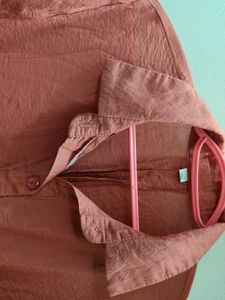 Casual Collared Button-Up Dress