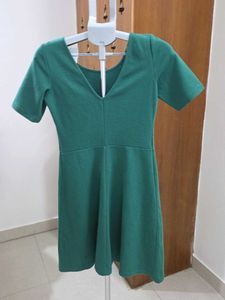 Esprit Chic Green Short Sleeve Dress