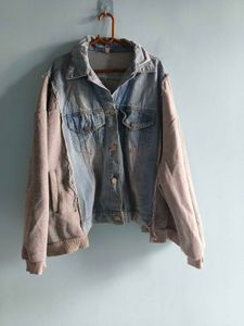 Unisex Denim &amp; Fleece Hybrid Jacket