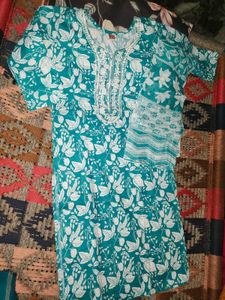 kurti plazo dupatta set cotton