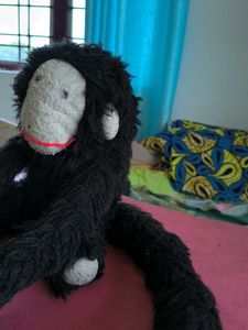 Vintage Black Monkey Plush Toy