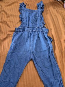 Cute Denim Ruffle Overalls