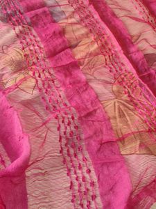 Vibrant Pink Textured Dupatta