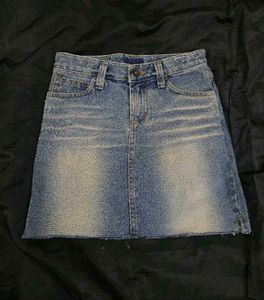 Classic Blue Denim Mini Skirt