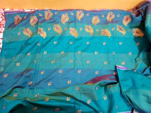 🦚 Silk Cotton Saree With Blouse