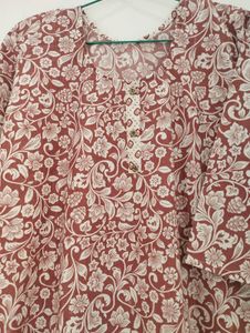 Dusty Rose🌸 Printed Kurta with pant