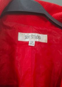 Vibrant Red Blazer Jacket