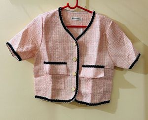 Pink Tweed Jacket - Classic Chic Thailand Product
