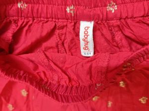 Babyhug Red Girls Lehenga Choli Set