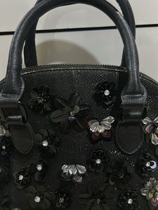 Sparkly Black Embellished Handbag