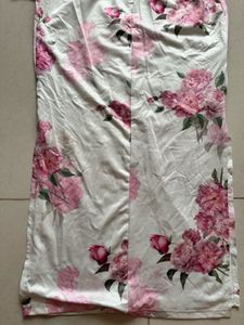Chic Floral Print Ruched Dress