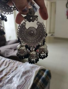 Navratri set of 10 Oxidized Silver jewellery se