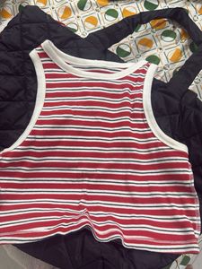Red Striped Tank Top
