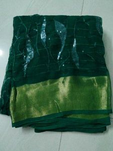Sequence Work Jari Border Saree