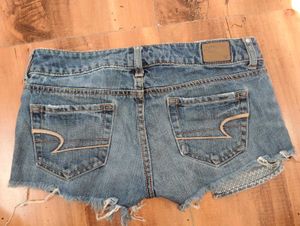 Denim shorts with sleeves shirt