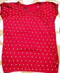 Red Polka Dot T Shirts For Womens And Girls