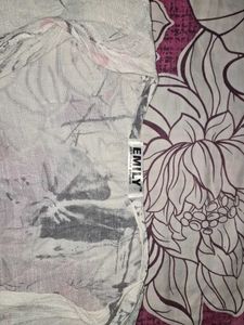 Boho Floral Print Layered Top