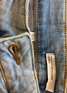 Zara Denim Shorts with Bandana
