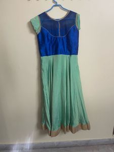 Blue &amp; Mint Anarkali Dress