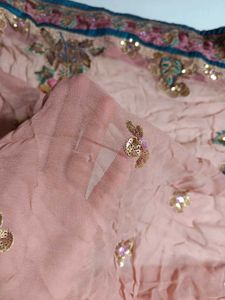 Embroidered Silk Saree