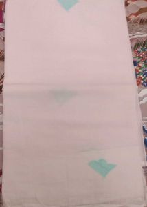 Elegant baby pink kota doriya aplic work sareeSare