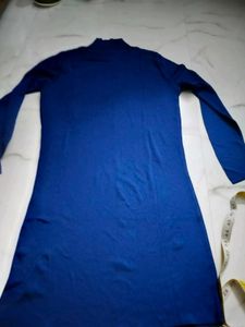 Royal Blue Turtleneck Top