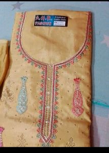 Embroidered Unstitched Ladies Suit