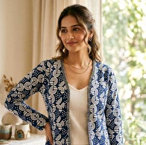 Stylish Blue & White Jacket