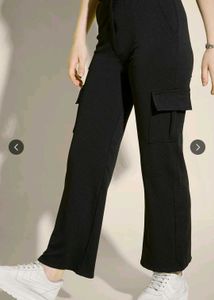 Women Black Cargo Pants