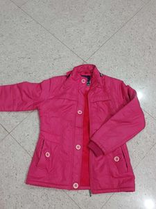 Pink Casual Jacket
