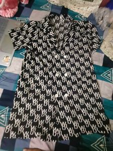Stylish Black &amp; White Patterned Jacket