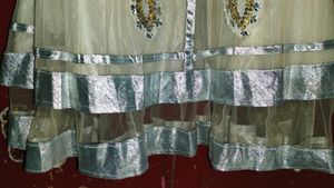 White Umbrella Embellished Kurta for Women