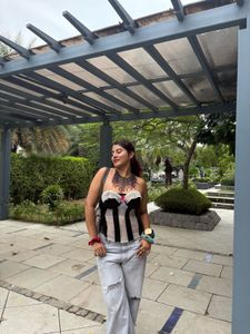 Black Pink Corset