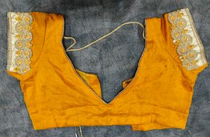 Vibrant Yellow Embroidered Blouse