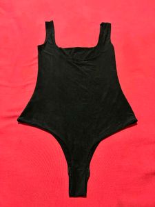 PrettyLittleThing Black Bodysuit – Size XS