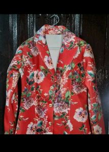 Floral Print Blazer