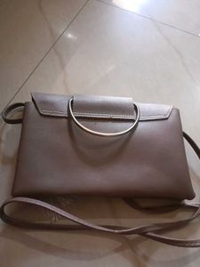 Stylish Taupe Clutch Bag