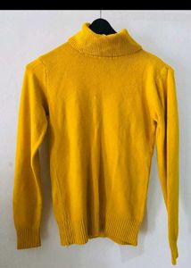 Mustard Yellow Turtleneck Sweater