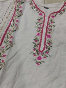 Embroidered Kurta and Pants Set