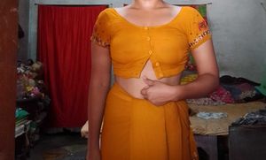 Vibrant Yellow Floral Saree with blouse