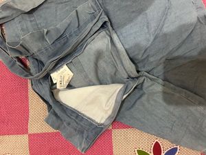 Light Wash Denim Shorts