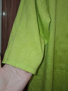 Lime Green Embroidered Kurta🌸🌸